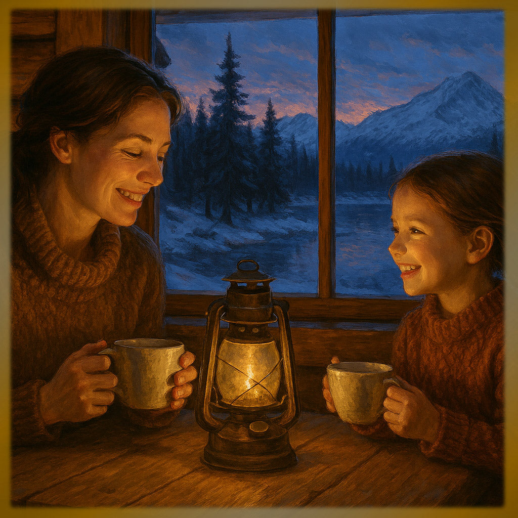 "Tea For Two" blueberry tea greeting envelope