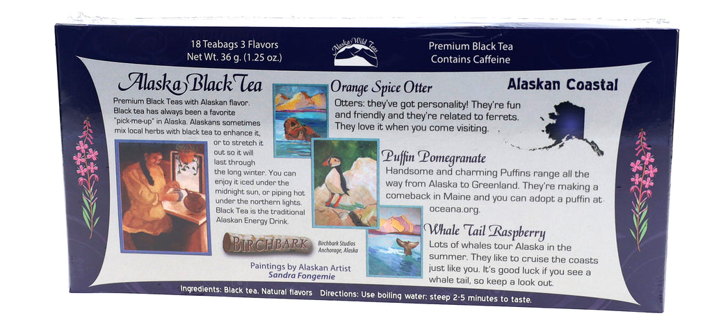 Alaskan Coastal Collection Black Tea Sampler, 16 teabags