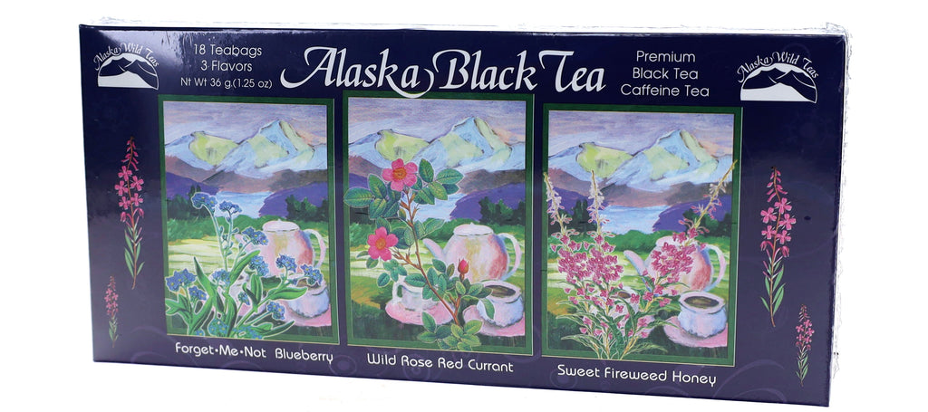 Alaskan Wildflower Collection, Black Tea Sampler, 16 teabags