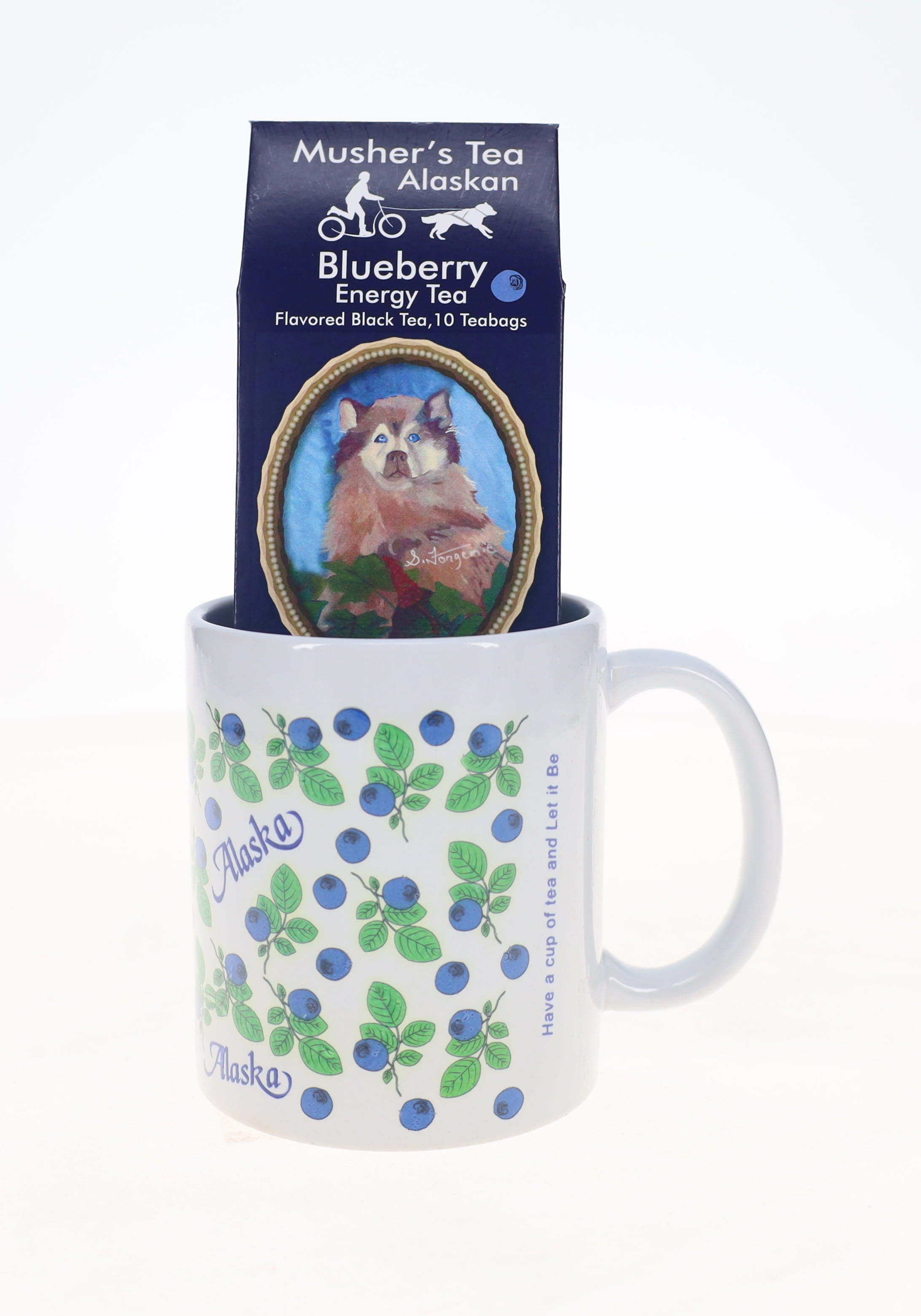Tea Mug with Blueberry Tea Gift Set