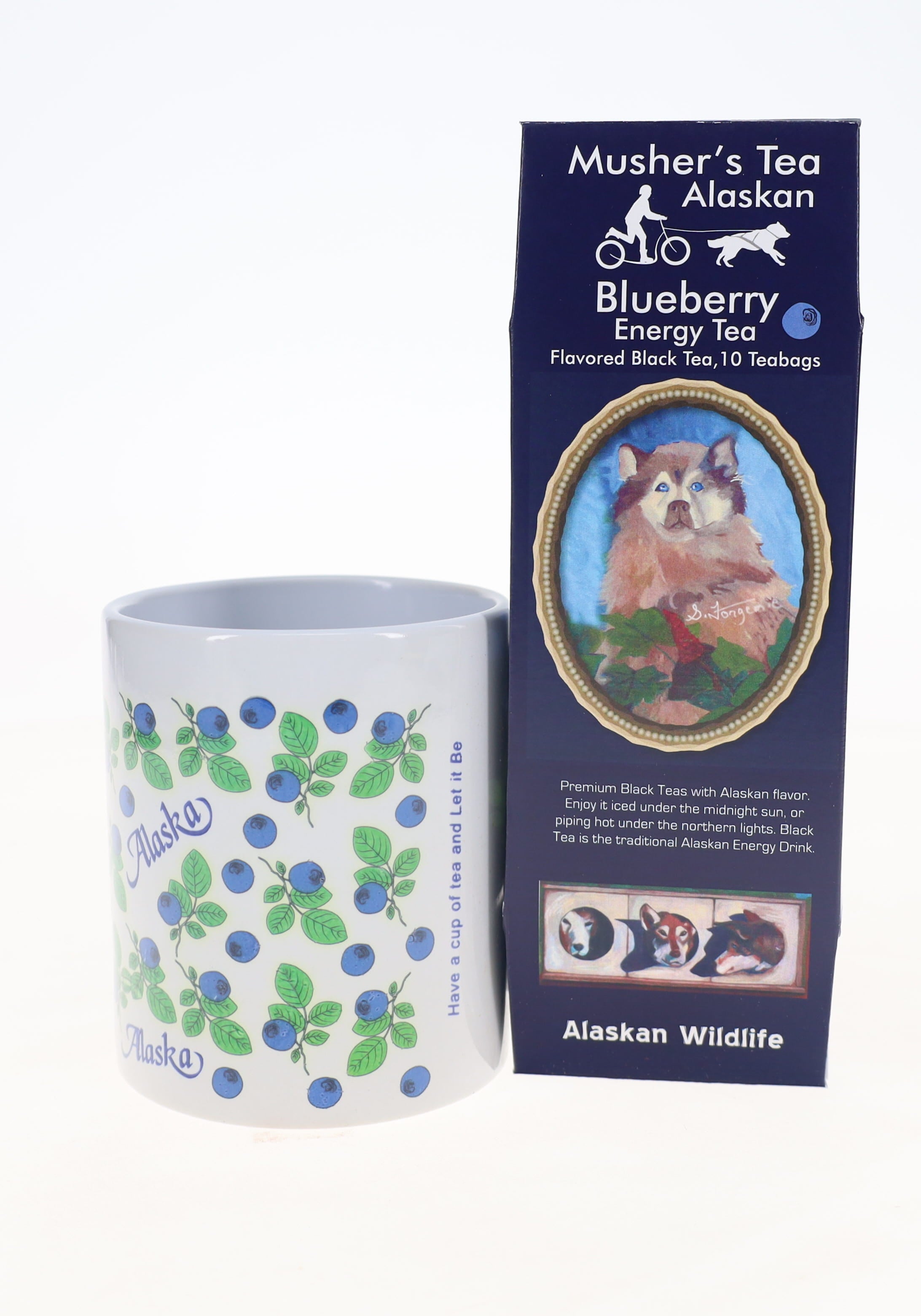 Tea Mug with Blueberry Tea Gift Set