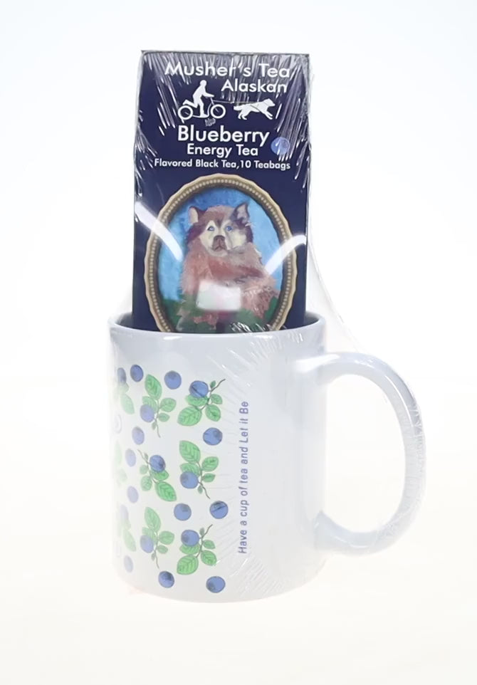 Tea Mug with Blueberry Tea Gift Set